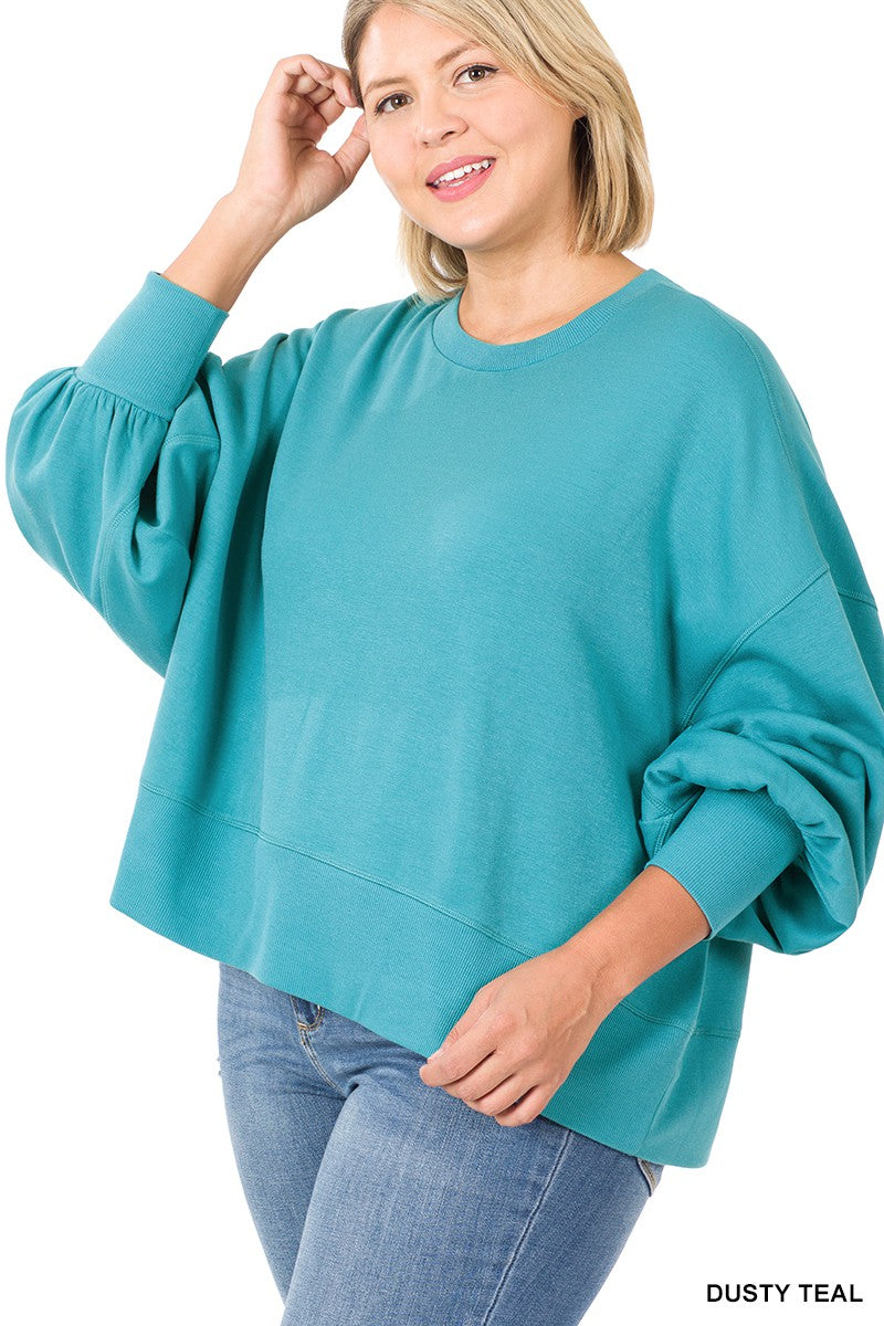 Soft Stretch Sweatshirt Plus Size