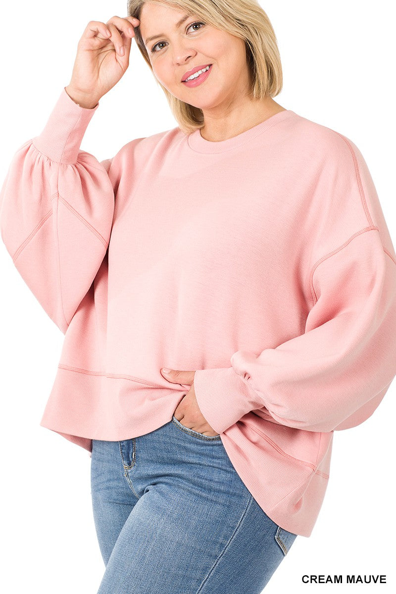 Soft Stretch Sweatshirt Plus Size