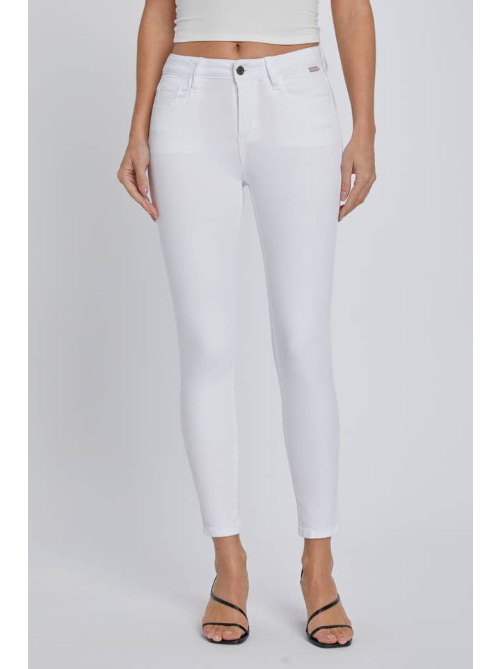 Mid Rise Crop Skinny Jeans