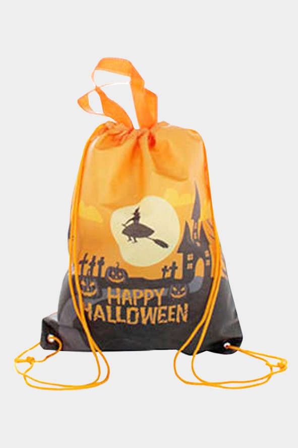 Happy Halloween Pumpkin Skull Backpack Bag