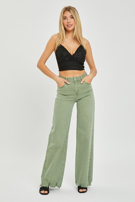 High Rise Wide Pants