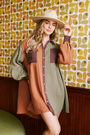 Mayberry Loose Fit Shirt Dress