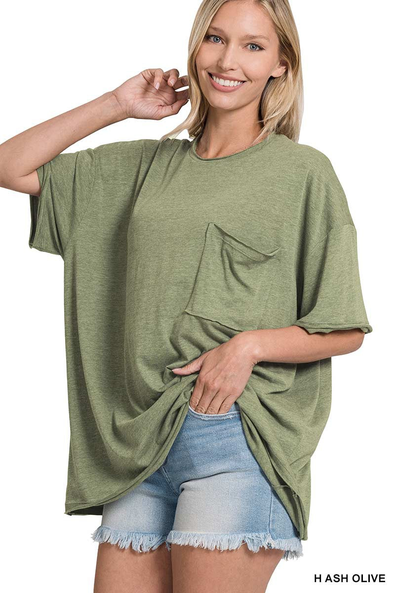 Tri Blend Oversized Boyfriend Tee