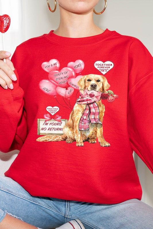 Valentine's Day Together Forever Dog Sweatshirt