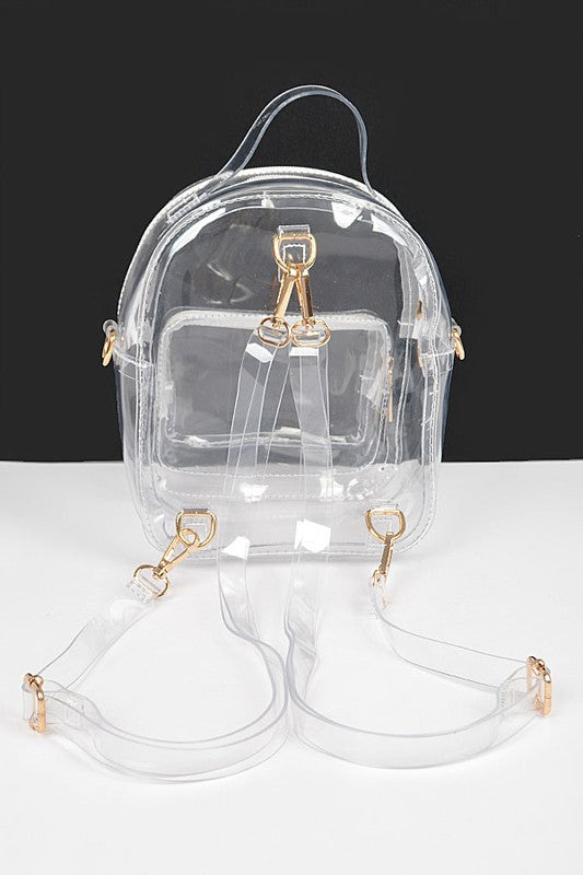 Transparent Clear Stadium Small Backpack