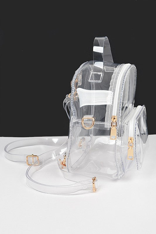 Transparent Clear Stadium Small Backpack