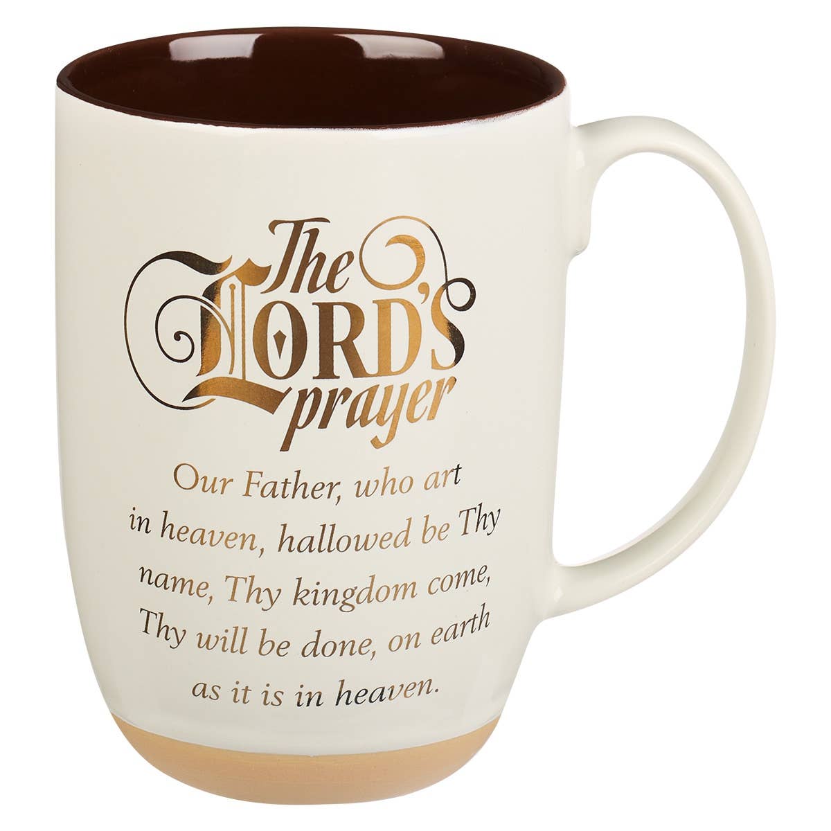 Mug White/Brown The Lord's Prayer