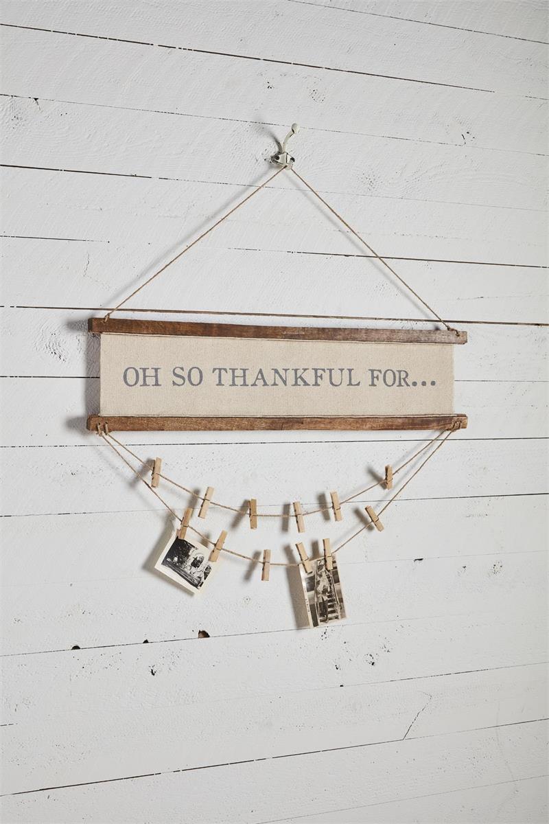 Thankful/Holiday Photo Card Hanger