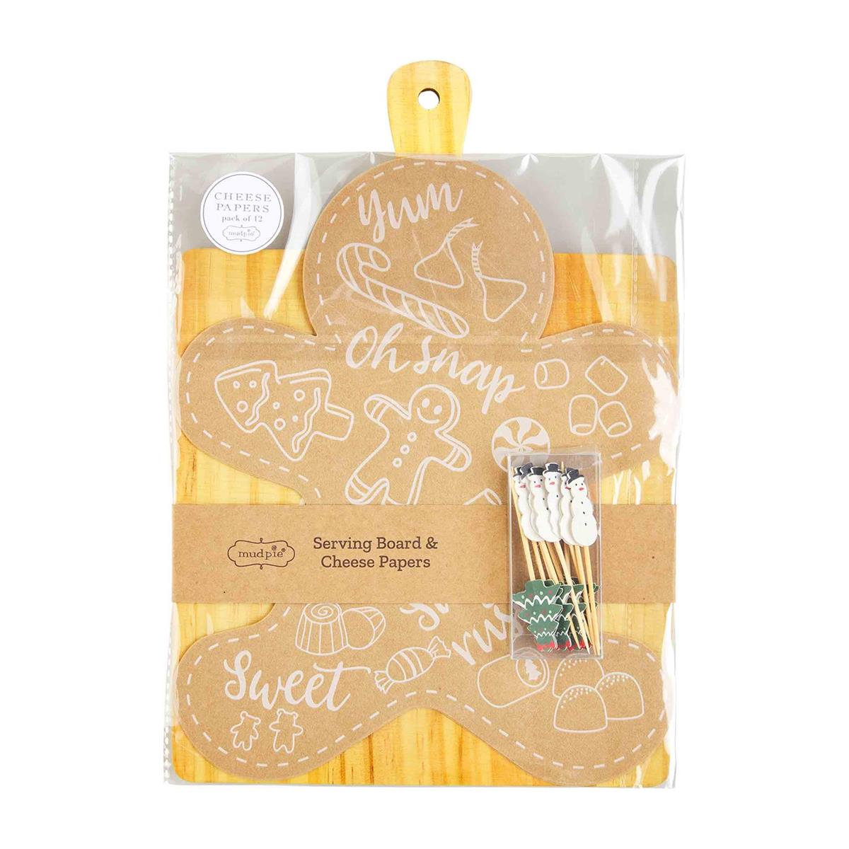 Christmas Board & Cheese Paper Set