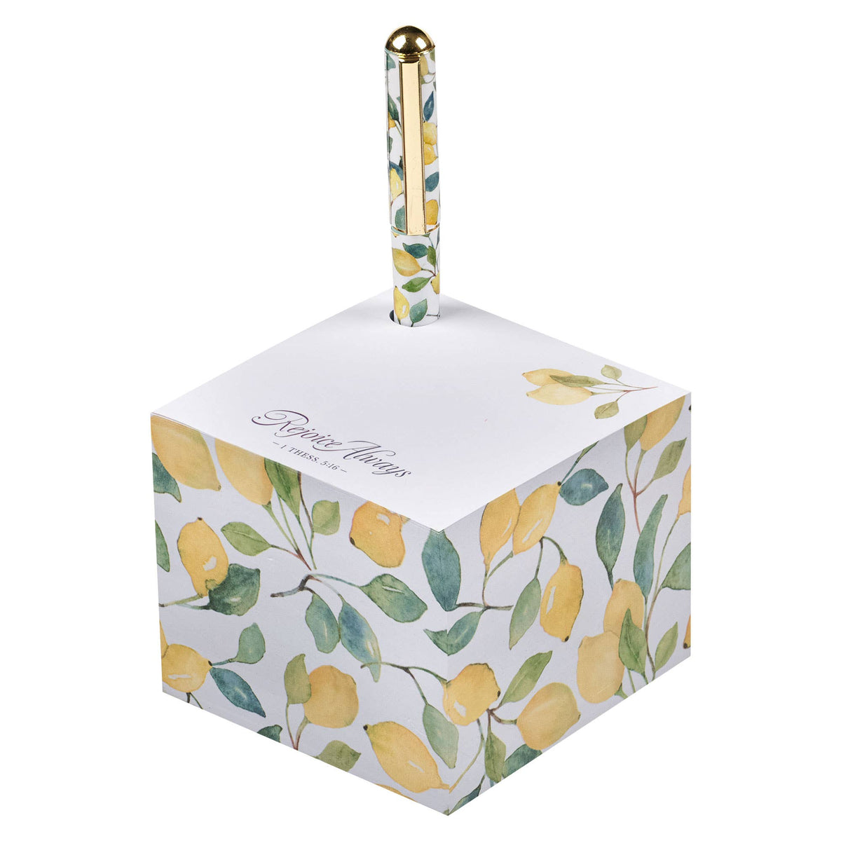 Note Block with Pen Rejoice Always 1 Thess. 5:16