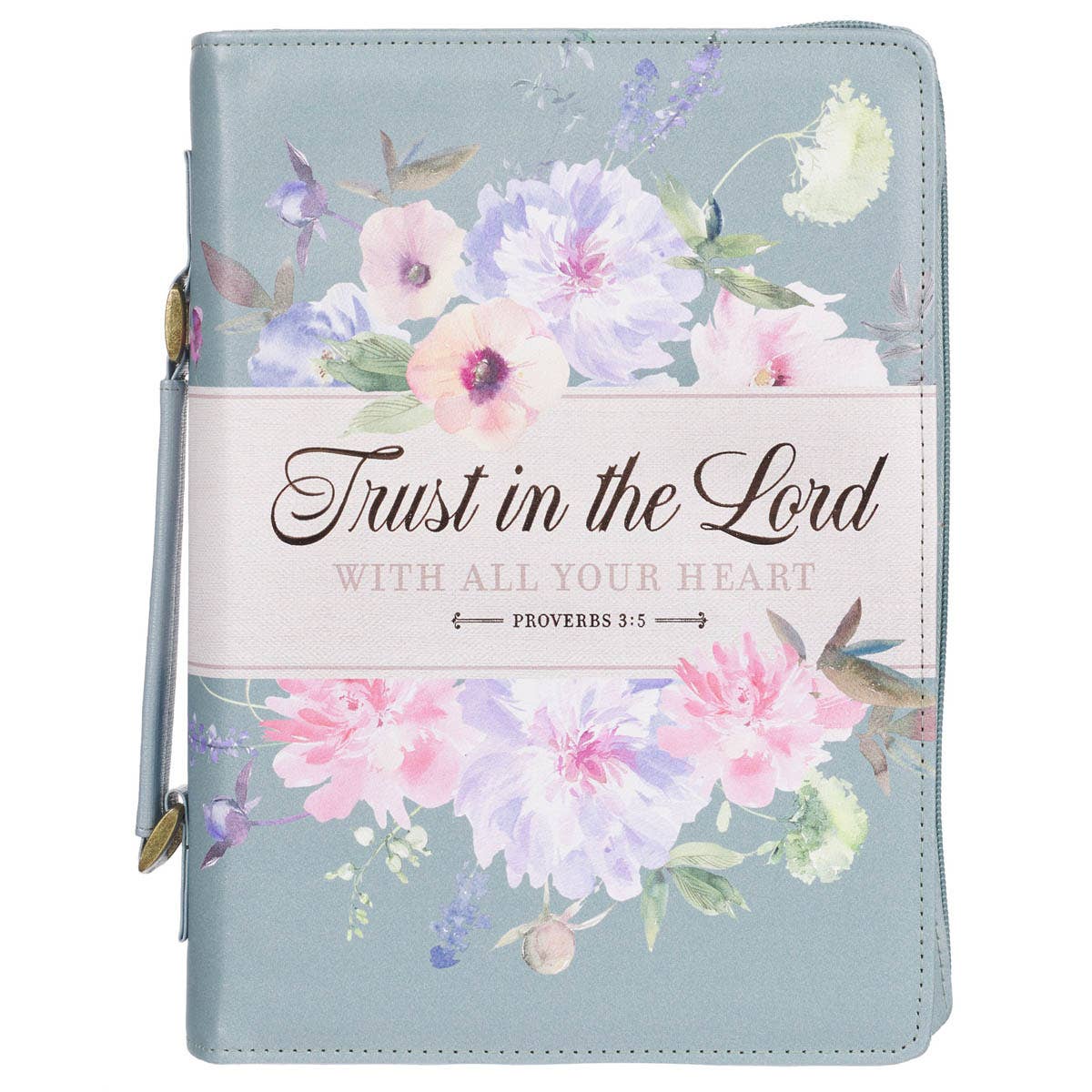 Bible Cover Fashion Teal Trust Prov. 3:5