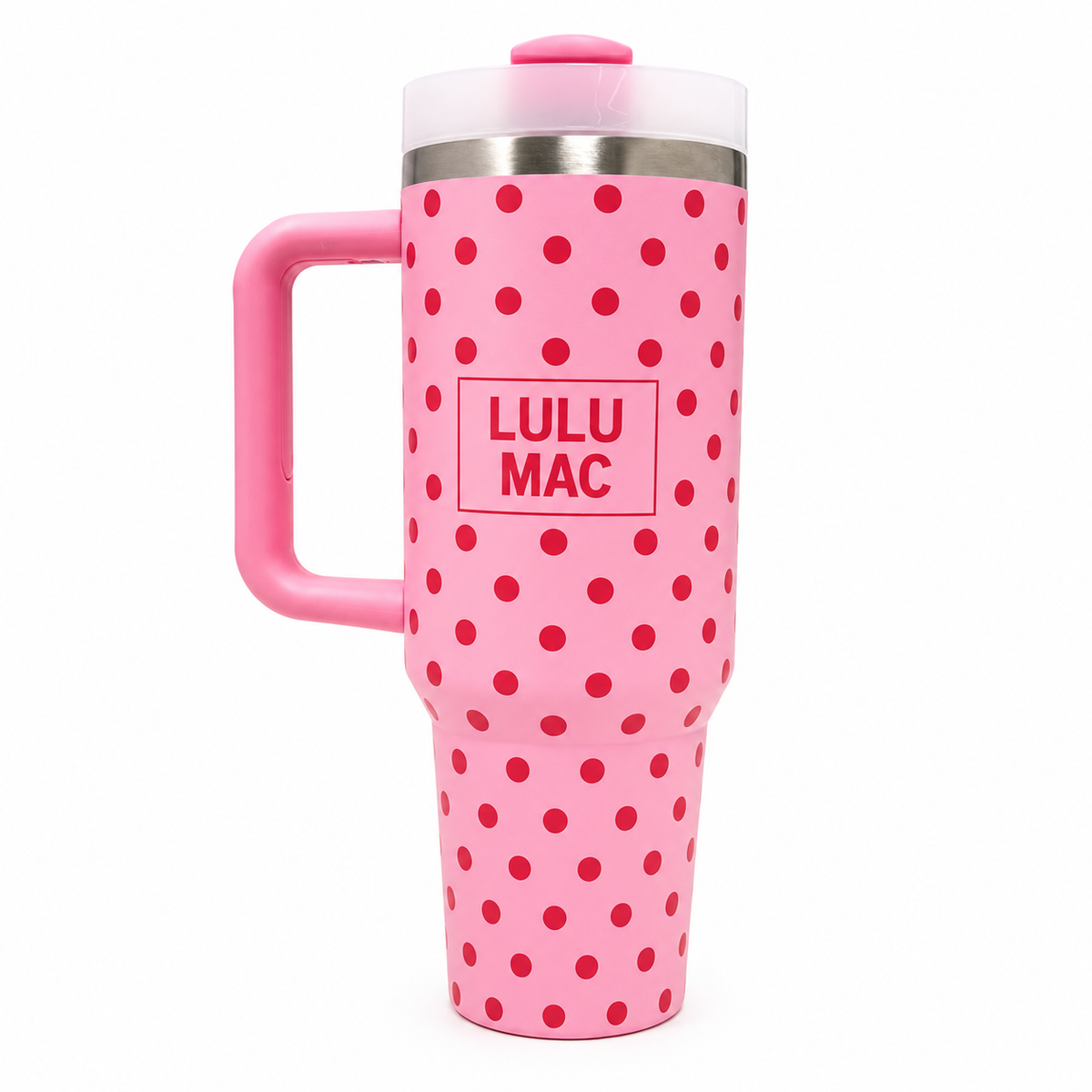 Lulu Mac Lt Pink w/Dot Tumbler