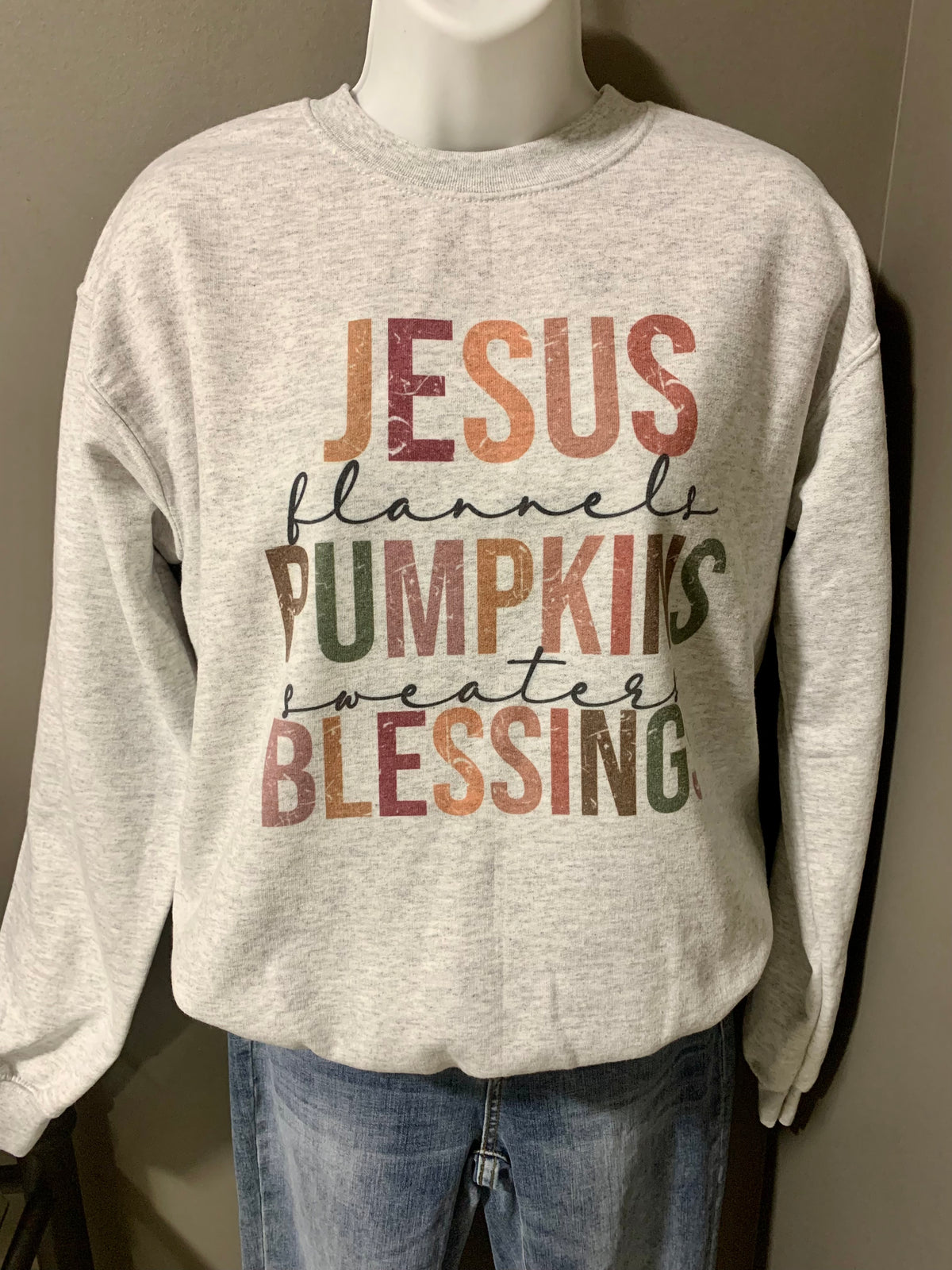 Jesus, Pumpkins, Blessings Sweatshirt