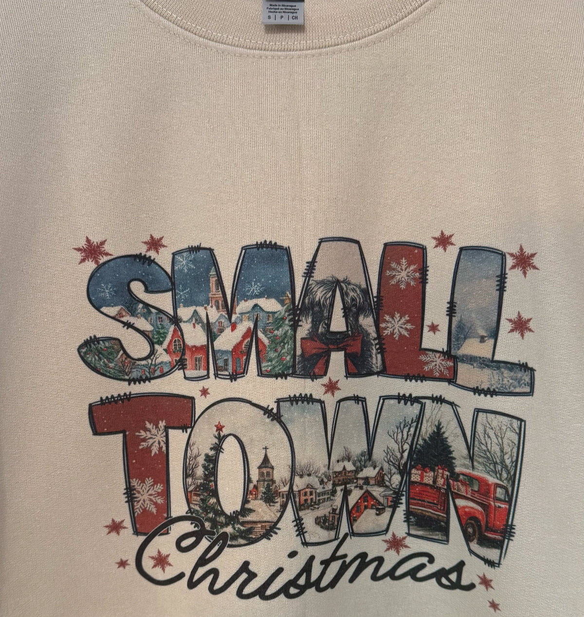 Small Town Christmas Crewneck Sweatshirt