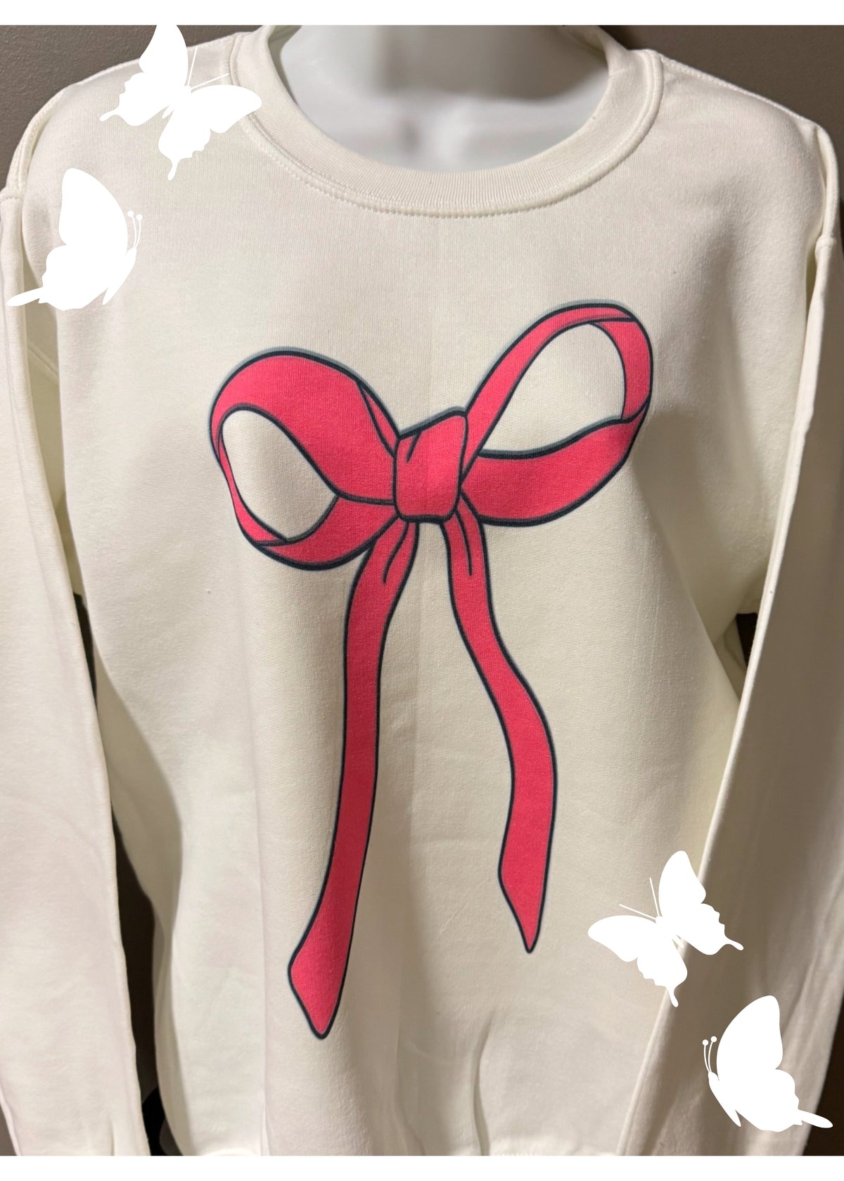 Pink Bow Youth Sweatshirt