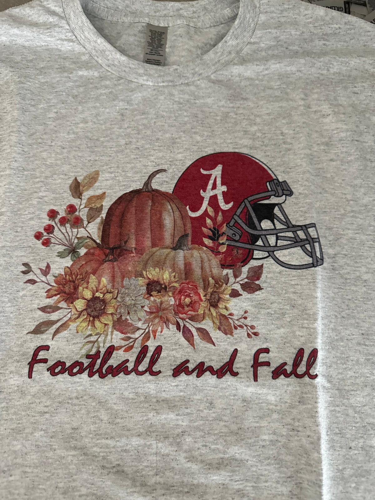 Bama Football and Fall Graphic Top