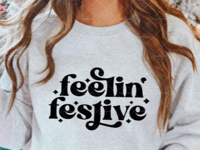 Feelin' Festive Cozy Crew Neck Sweatshirt