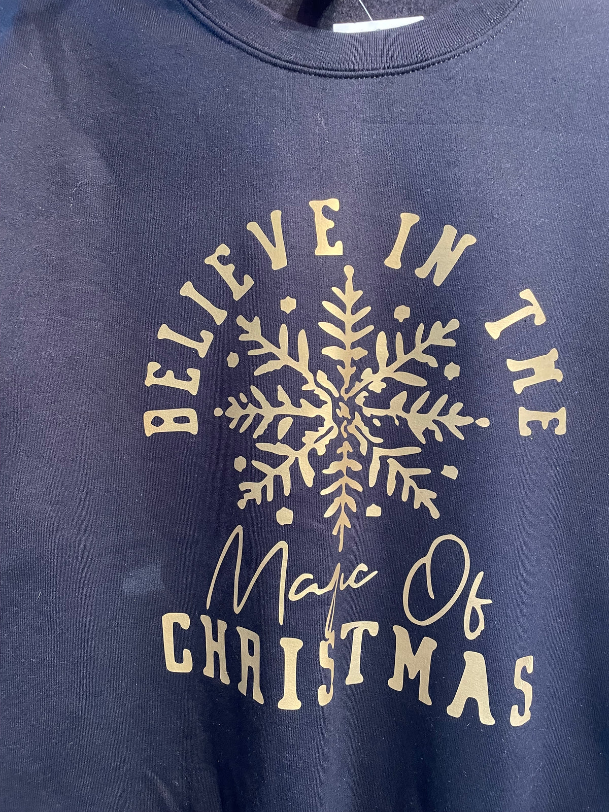 Believe In The Magic Vinyl Graphic Crewneck Sweatshirt