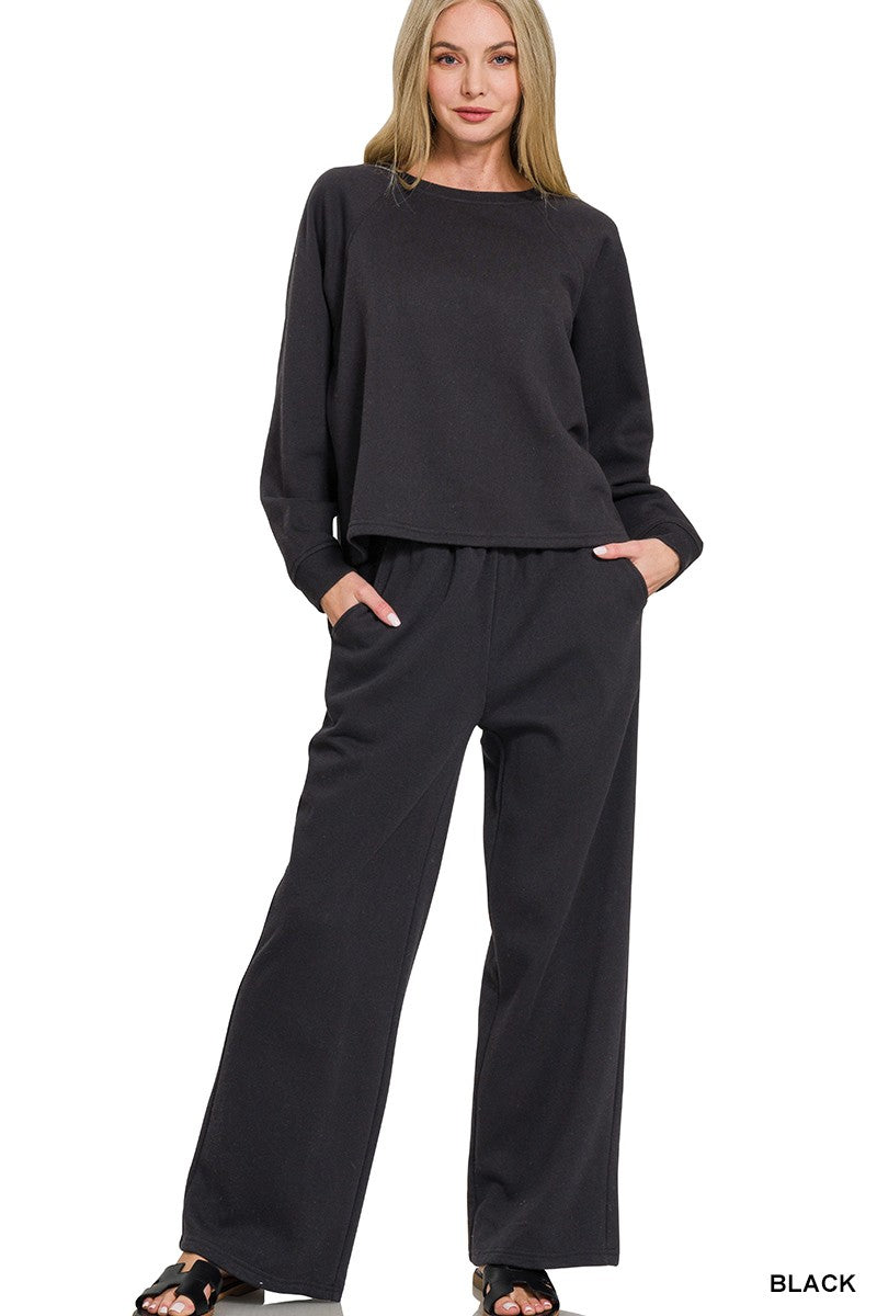 Fleece Pullover and Sweatpants Set