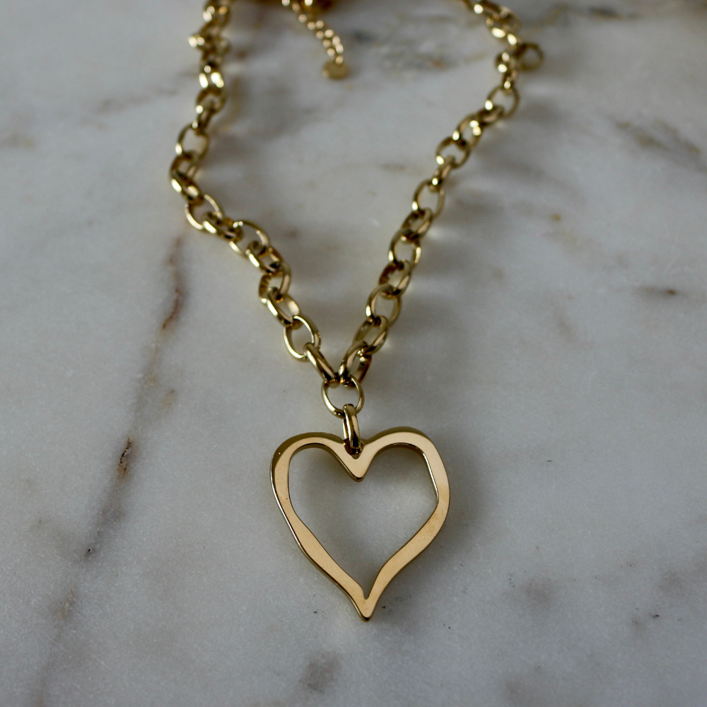 Open Heart Necklace