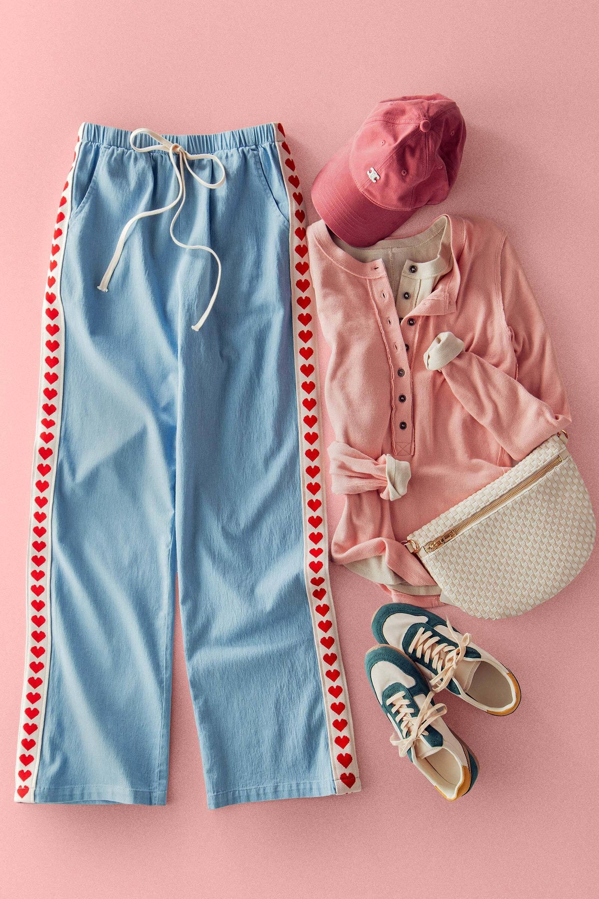 Side Heart Stripe Lounge Pants