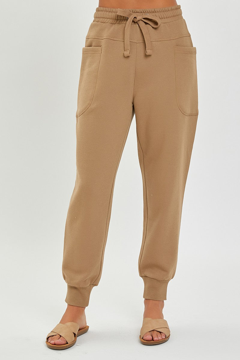 High Rise Side Pocket Relaxed Jogger Pants