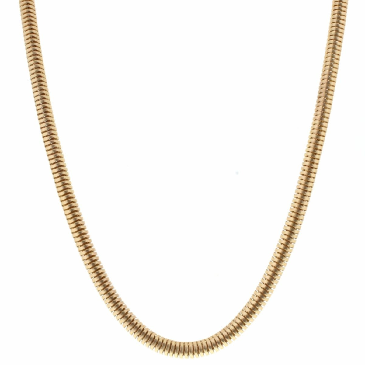 18" Gold Z Snake Chain Necklace,