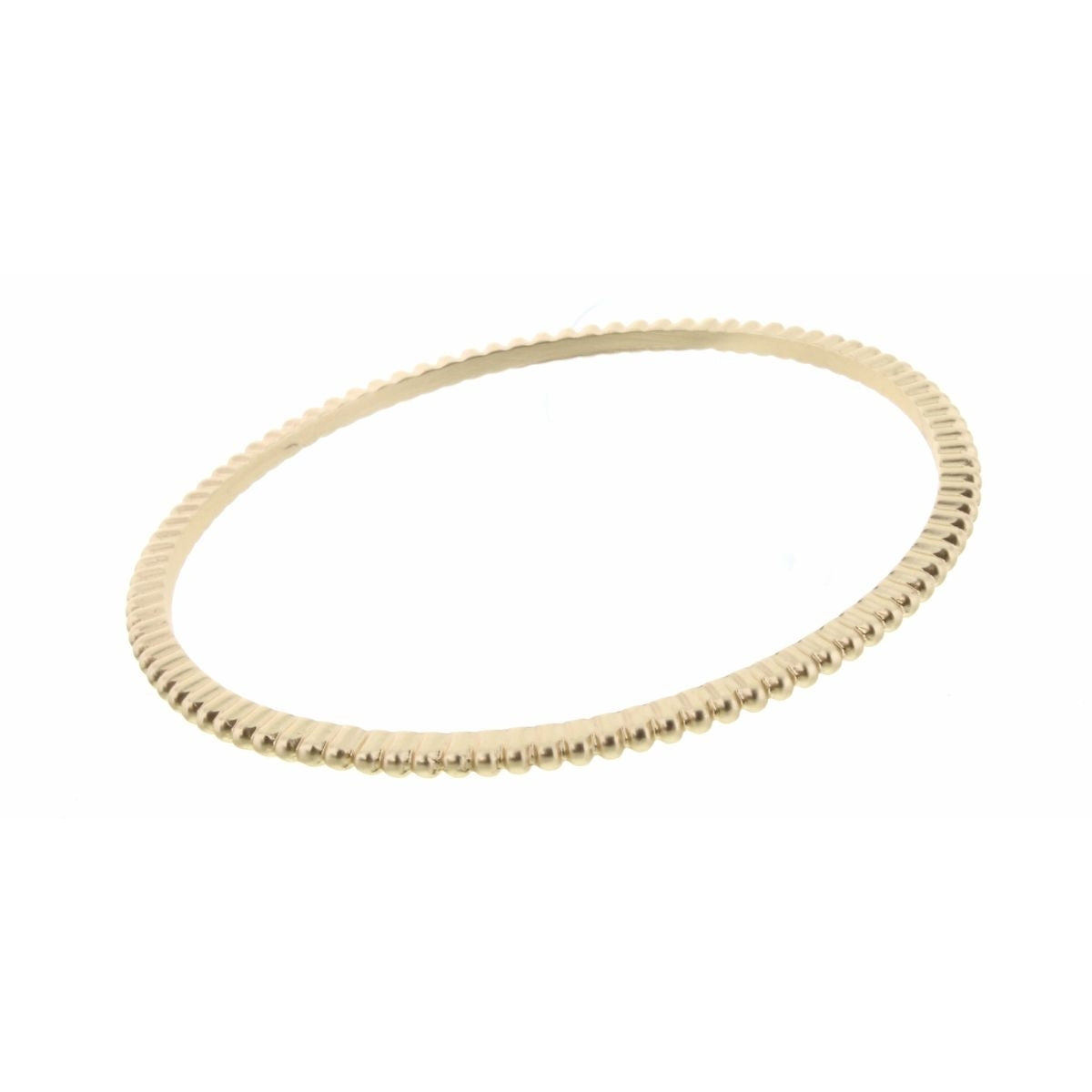 Raised Texture Gold Bangle Bracelet