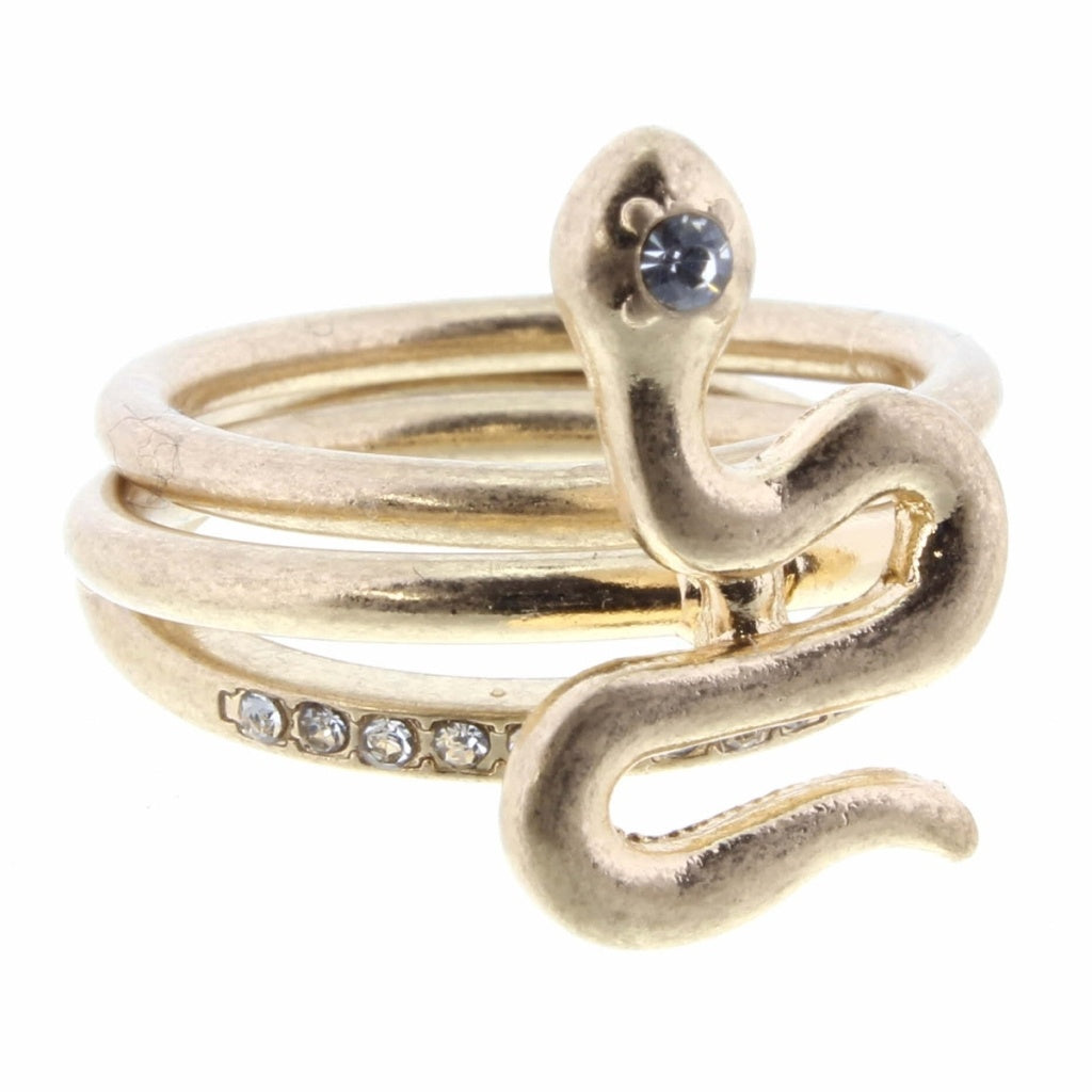 Snake 3 Layer Stackable Ring