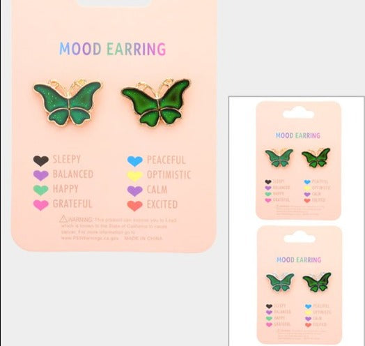 Butterfly Changing Color Mood Earrings