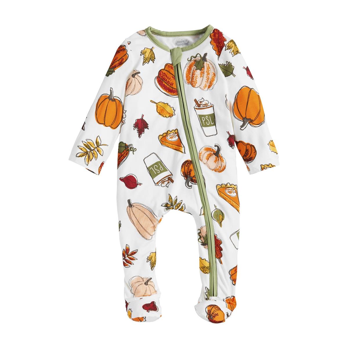 Pumpkin Spice Infant IFooted Sleeper