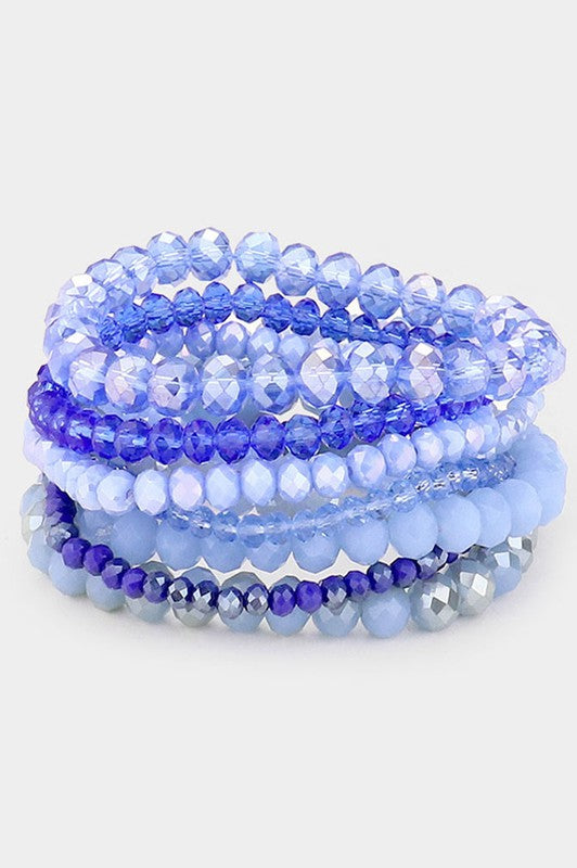 Faceted Bead Stretch Bracelets - Debs on 5th