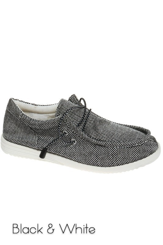 Pull on Tie Front Loafer