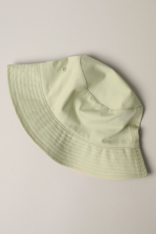 Solid Pattern Cotton Bucket Hat