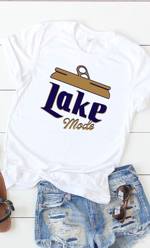 Lake Mode Beer Can Graphic Tee