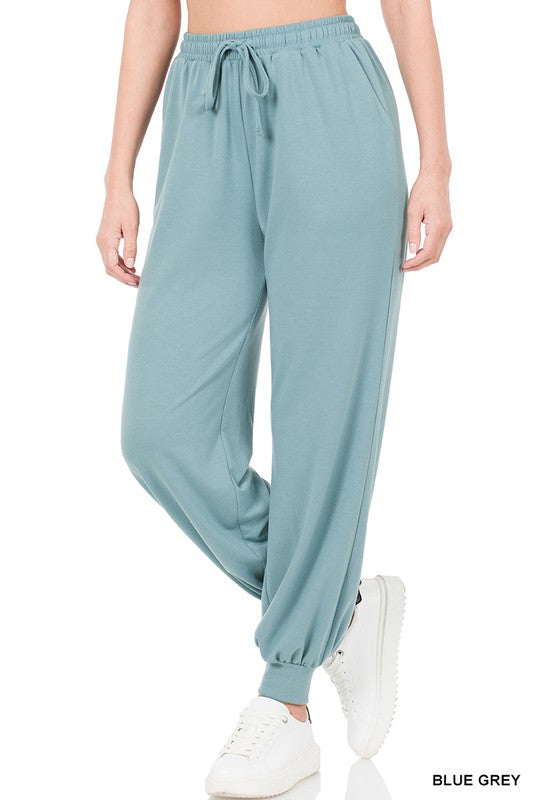 Soft French Terry Jogger Pants with Pockets