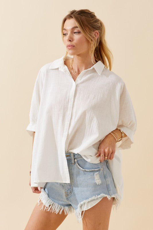 Oversized Button Down Shirt