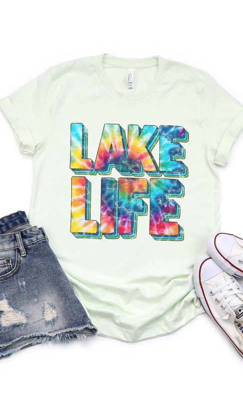 Tye Dye Lake Life Graphic Tee