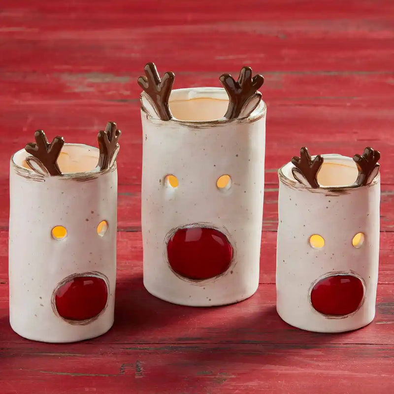 Large Reindeer Votive Candle Cover - Debs on 5th