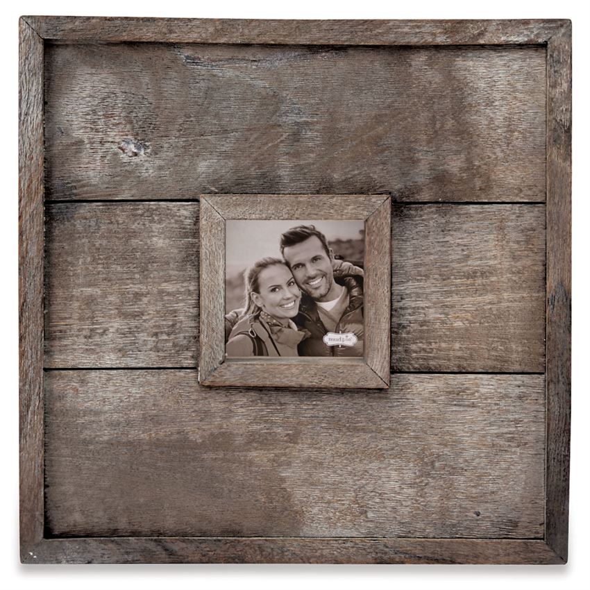 Large Planked Wood Picture Frame