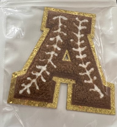 Football Stitching Varsity Self Adhesive Letters