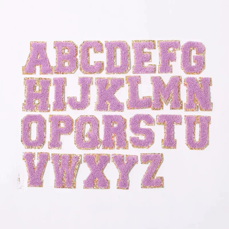 Lilac Varsity Self Adhesive Letters