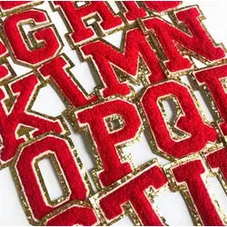 Red Varsity Self Adhesive Letters