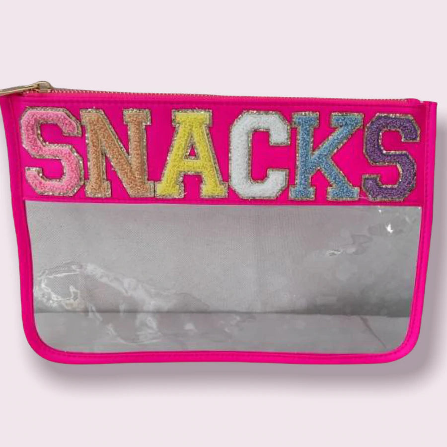 Customized Lettered Clear Pouch
